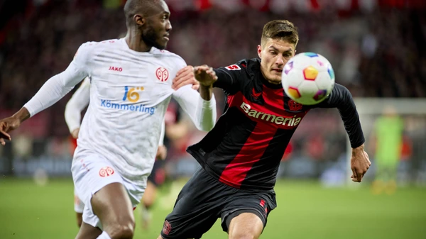 LEVERKUSEN, GERMANY - 23 FEBRUARY, 2024: Patrik Schick, The Bundesliga match FC Bayer 04 Leverkusen vs 1. FSV Mainz 05 at BayArena