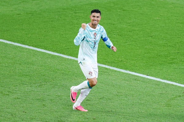 Portugal v Croatia: Round Of 32 - FIFA World Cup, WM, Weltmeisterschaft, Fussball 2026 Cristiano Ronaldo celebrates a goal during the FIFA World Cup 2026 round of 32 match between Portugal and Croa...