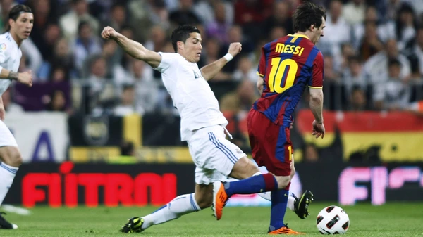 CALCIO: La Liga: Lionel Messi e Cristiano Ronaldo decisivi nel Clásico
