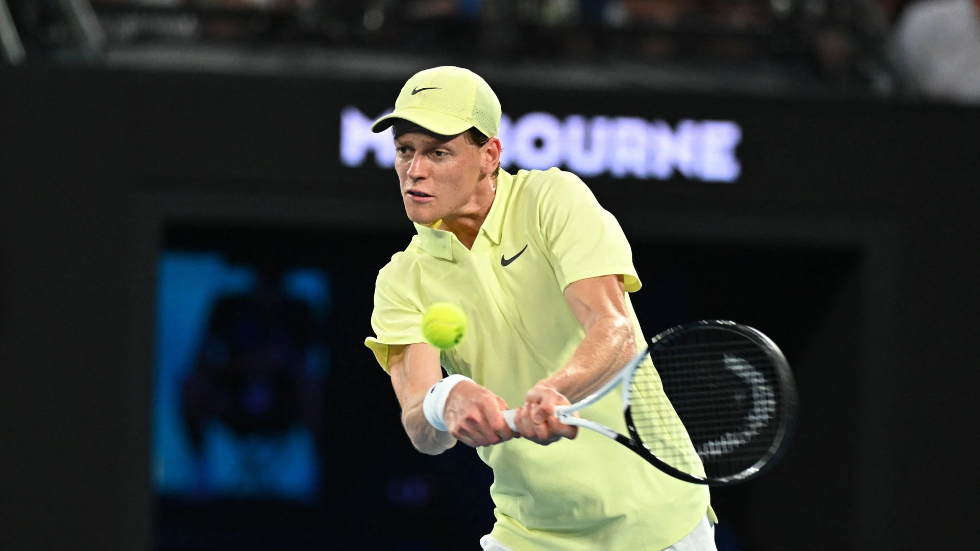 Australian Open - Jannik Sinner In Third Round Jannik Sinner ITA during his third round match at the 2025 Australian Open at Melbourne Park in Melbourne, Australia, on January 18, 2025. Photo by Corinne Dubreuil/ABACAPRESS.COM Melbourne Australia