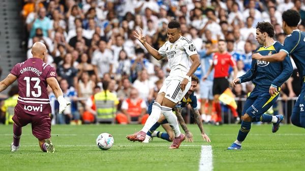Kylian Mbappe Real, SEPTEMBER 20, 2025 - Football / Soccer : Spanish LaLiga EA Sports match between Real Madrid CF - RCD Espanyol de Barcelona at the Estadio Santiago Bernabeu in Madrid, Spain.