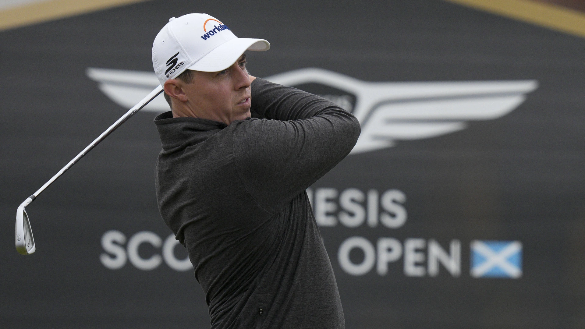 Matt Fitzpatrick plays from the 8th tee during Round 3 of the Genesis Scottish Open at the Renaissance Club, North Berwick on July 11, 2026 in North Berwick, Scotland Genesis Scottish Open Round 3