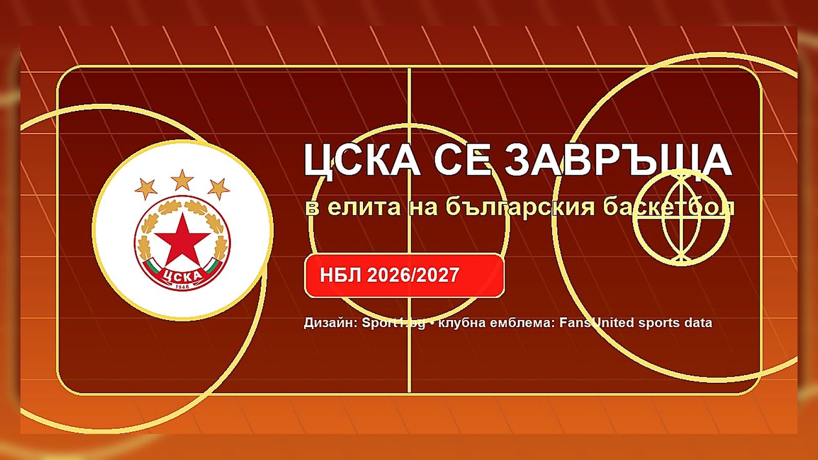 ЦСКА се завръща в елита на българския баскетбол