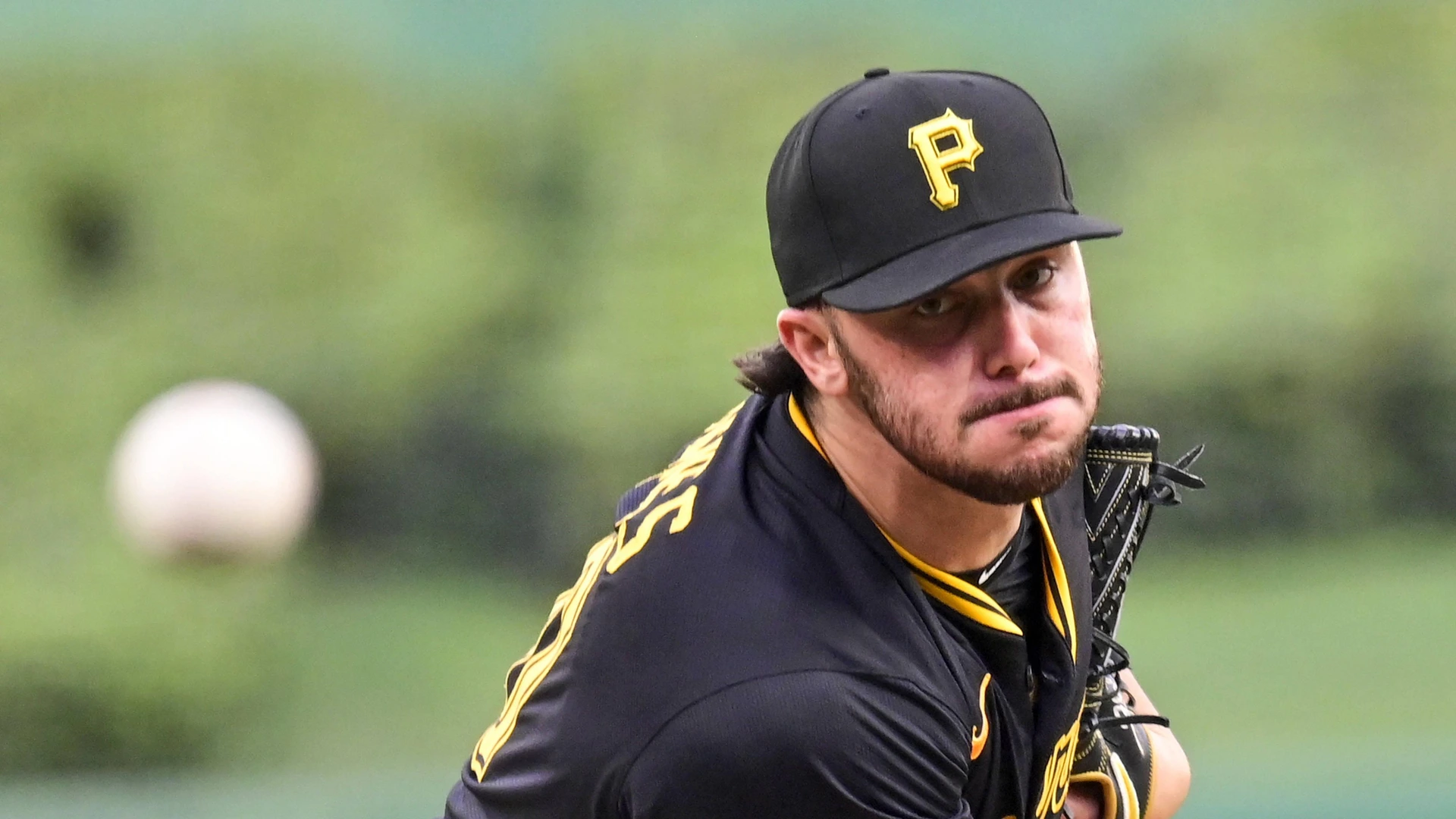 Pittsburgh Pirates pitcher Paul Skenes 30 starts against the Chicago Cubs at PNC Park on Tuesday, September 16, 2025 in Pittsburgh.