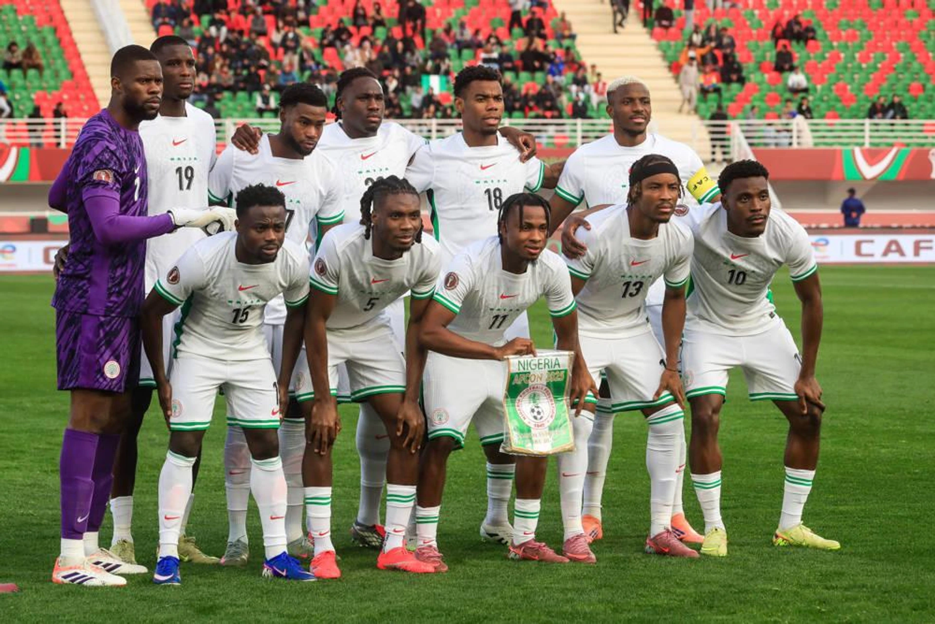FES, MOROCCO - DECEMBER 30: Nigeria during the Africa Cup of Nations (AFCON) match between Uganda and Nigeria on December 30th, 2025 at Complexe Sportif De Stade, Fes, Morocco. Photo by Vincent Kamto Copyright: xVincentxKAMTOx