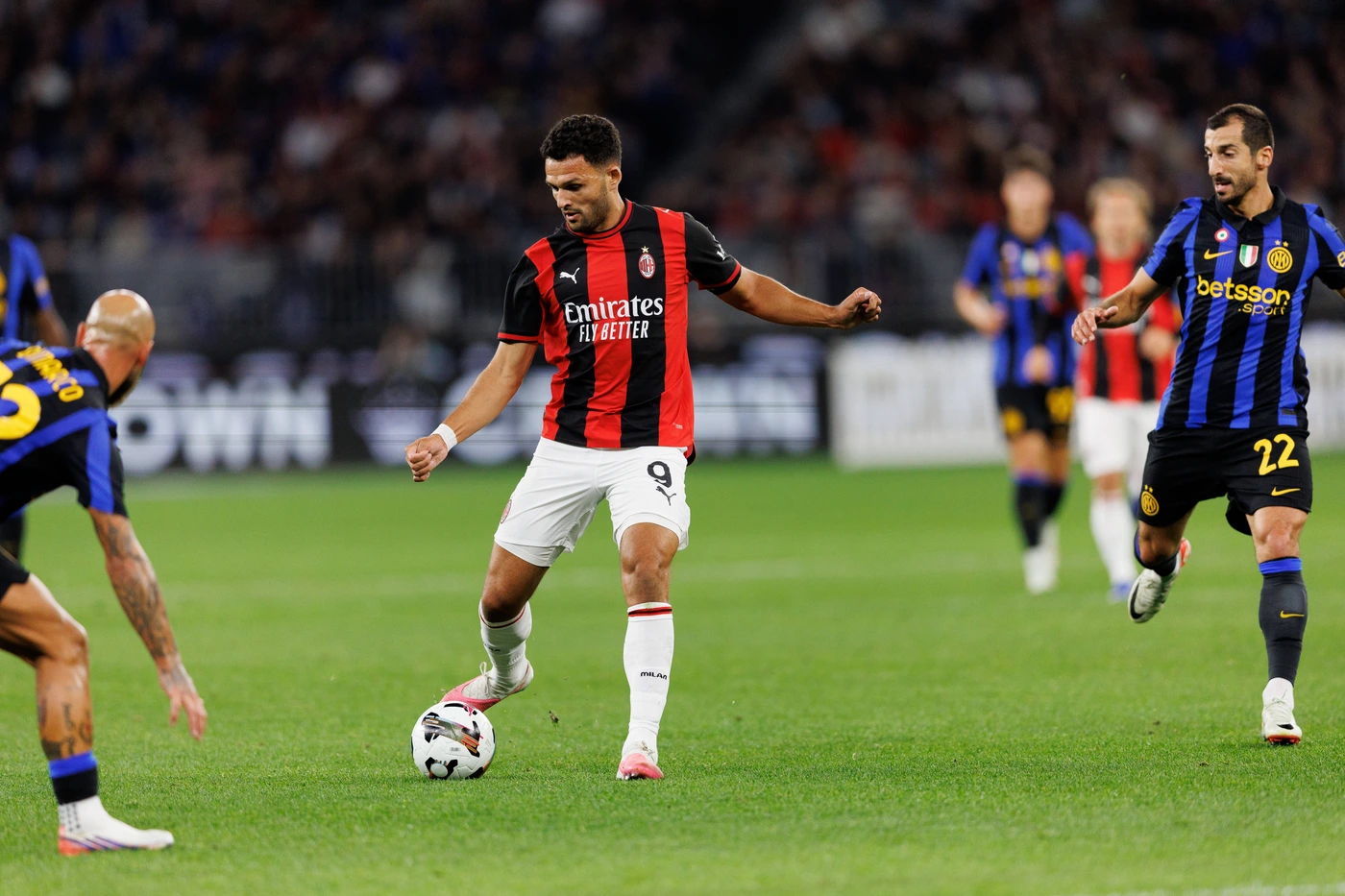 AC Milan v FC Internazionale - Pre-Season Friendly Goncalo Ramos during the match between AC Milan and Internazionale FC at Optus Stadium in Perth, Australia, on August 5, 2026. Perth WA Australia ...