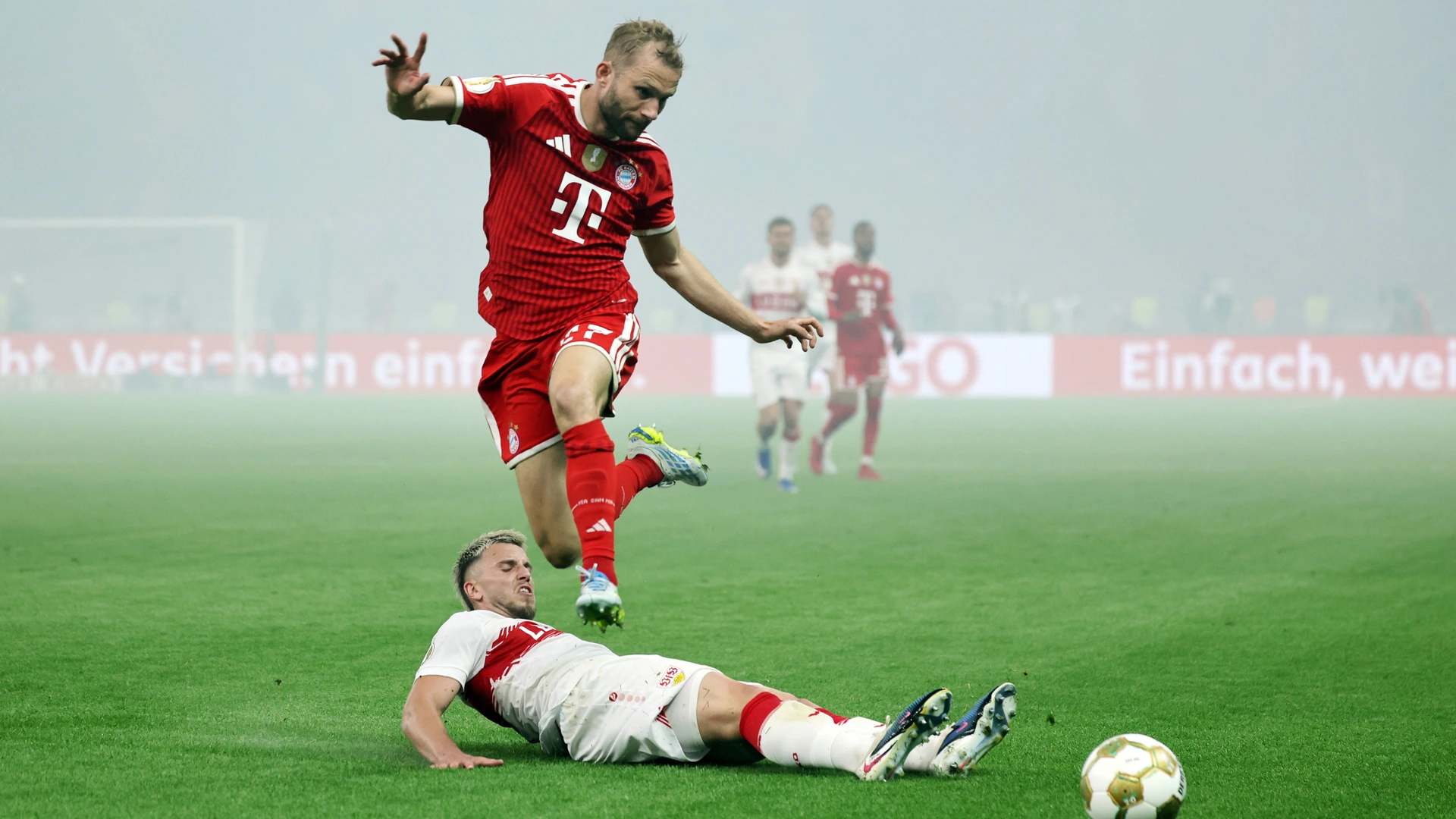 23 05 26 DFB Cup Final 2026 FC Bayern Munich VfB Stuttgart Germany, Berlin, Ermedin Demirovic VfB Stuttgart , Konrad Laimer FC Bayern Munich