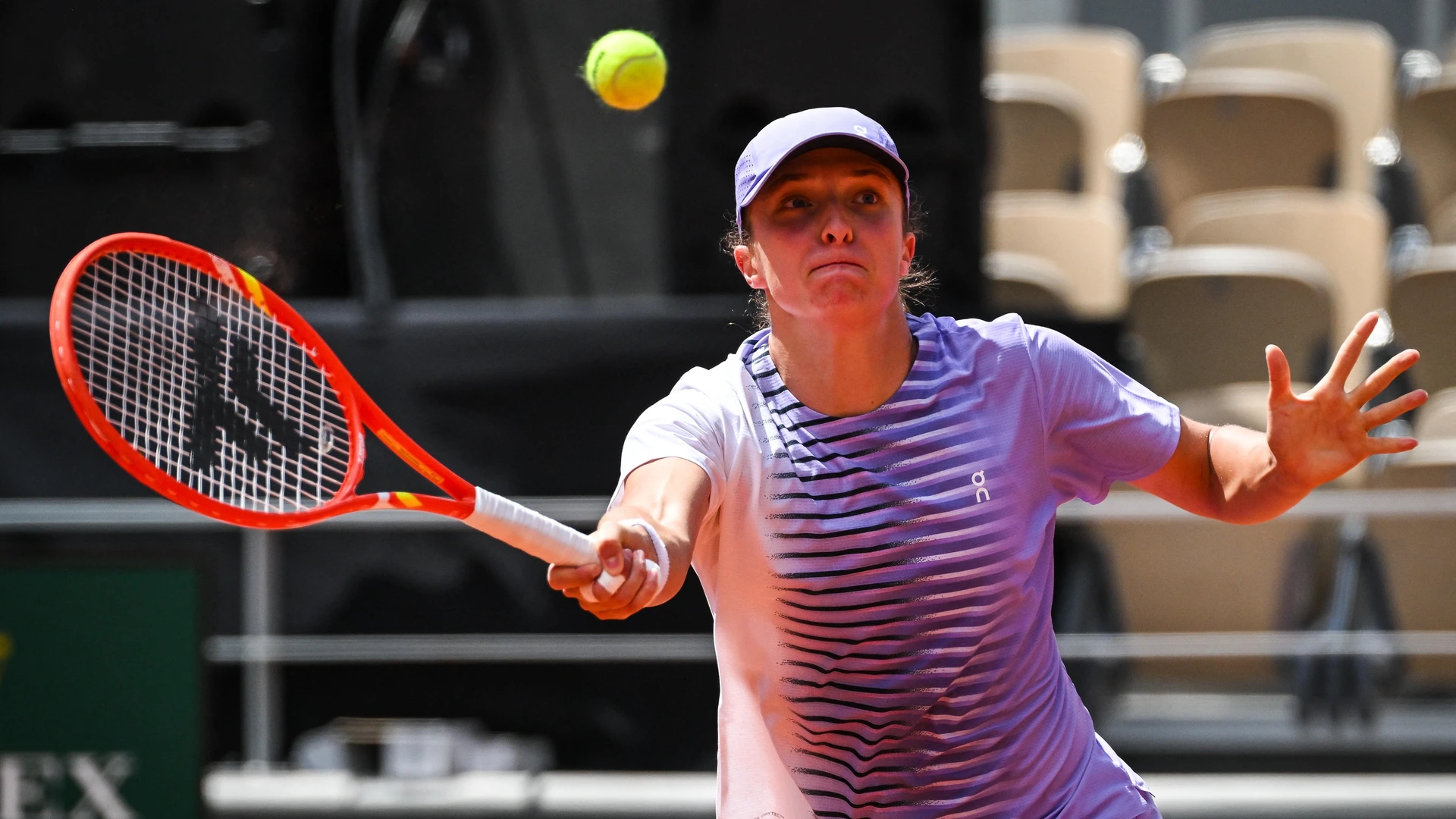 Iga SWIATEK of Poland during a training session of the Roland-Garros 2026, French Open, Grand Slam tennis tournament on 21 May 2026 at Roland-Garros stadium in Paris, France