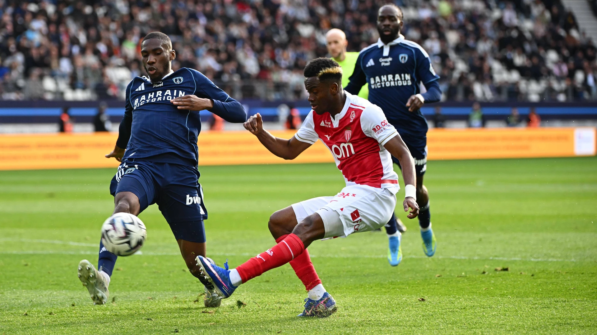mbow moustapha adingra simon FOOT L1 2026 PARIS FC-MONACO 4-1 STADE JEAN BOUIN PARIS FRANCE 10/04/2026