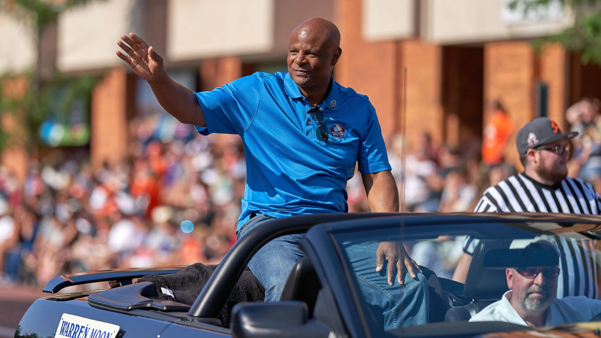 USA Pro Football Hall of Fame-Grand Parade Aug 3, 2019 Canton, OH, USA Warren Moon during the Pro Football Hall of Fame Grand Parade on Cleveland Ave. in Downtown Canton.