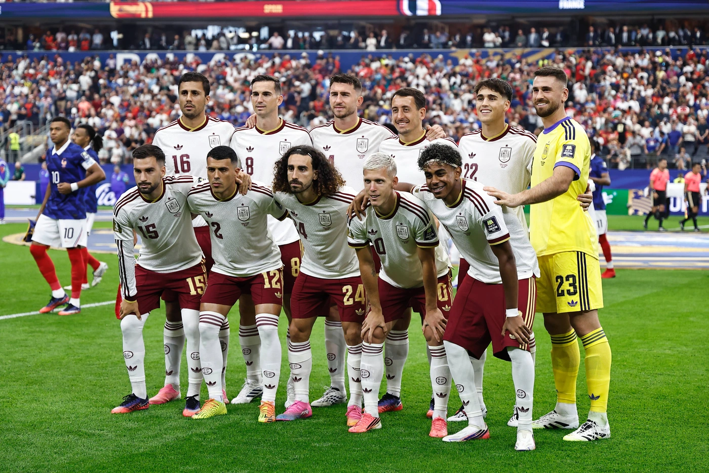 Spain team group, Mannschaftsbild, Totale line-up (ESP), JULY 14, 2026 - Football Soccer : FIFA World Cup, WM, Weltmeisterschaft, Fussball 2026 Semi-finals match between France - Spain at the Dalla...