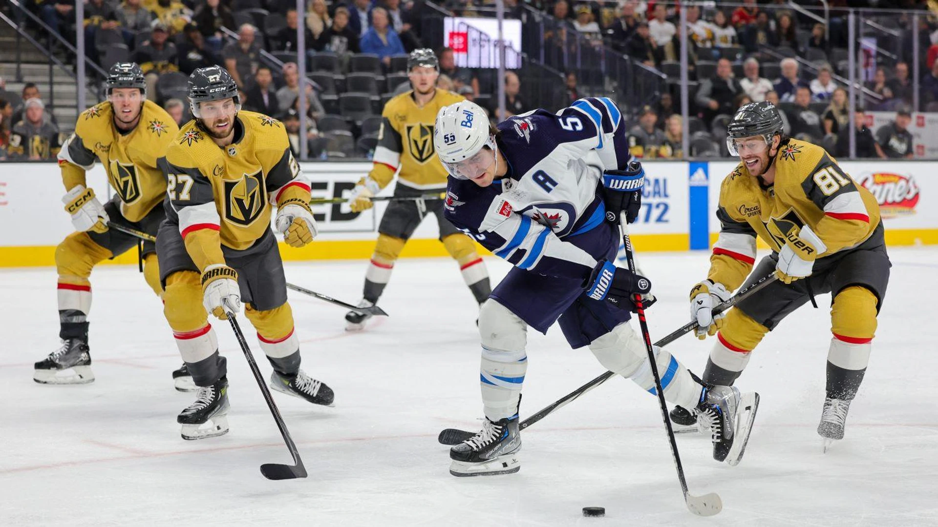 🏒NHL: Ъндър в топ сблъсъка между Лас Вегас и Уинипег