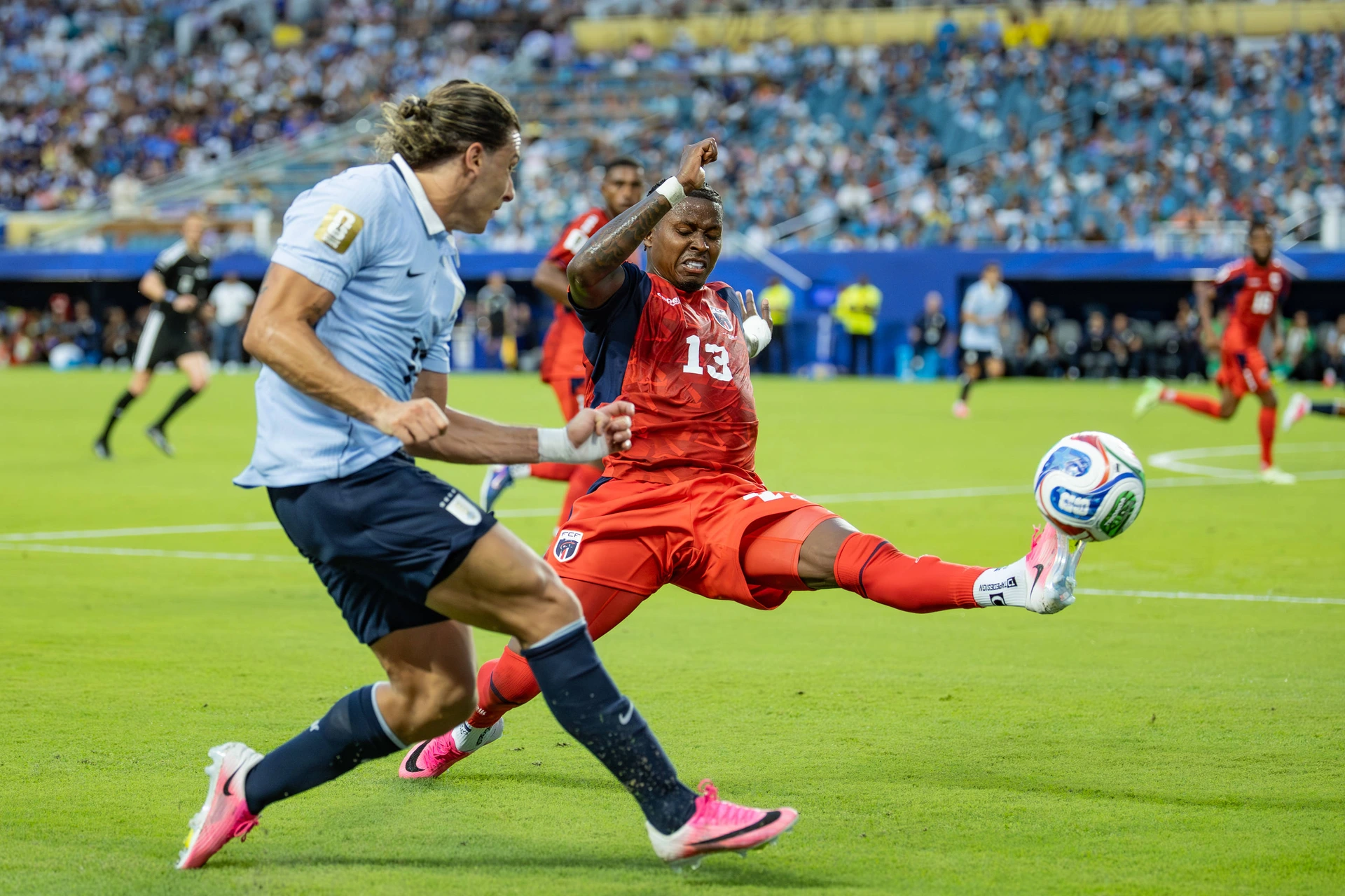 Uruguay vs. Cape Verde MIAMI, FL - 21.06.2026: URUGUAY VS. CAPE VERDE - Agustin Canobbio, during the match between Uruguay and Cape Verde, valid for the group stage of the 2026 FIFA World Cup, WM, ...