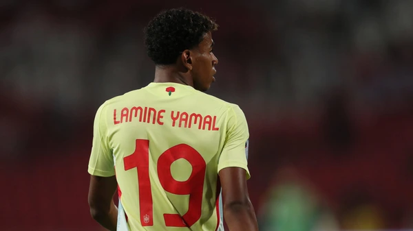SERBIA vs SPAIN LAMINE YAMAL football player of the Spanish national team, Nationalteam at the UEFA Nations League match against Serbia, Belgrade 05.09.202