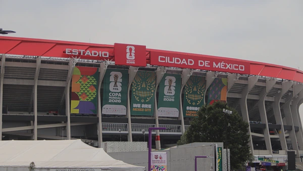 General view of the Mexico City stadium know as Estadio Azteca before the 2026 FIFA World Cup opening match between Mexico and South Africa. on June 7, 2026 in Mexico City, Mexico. 