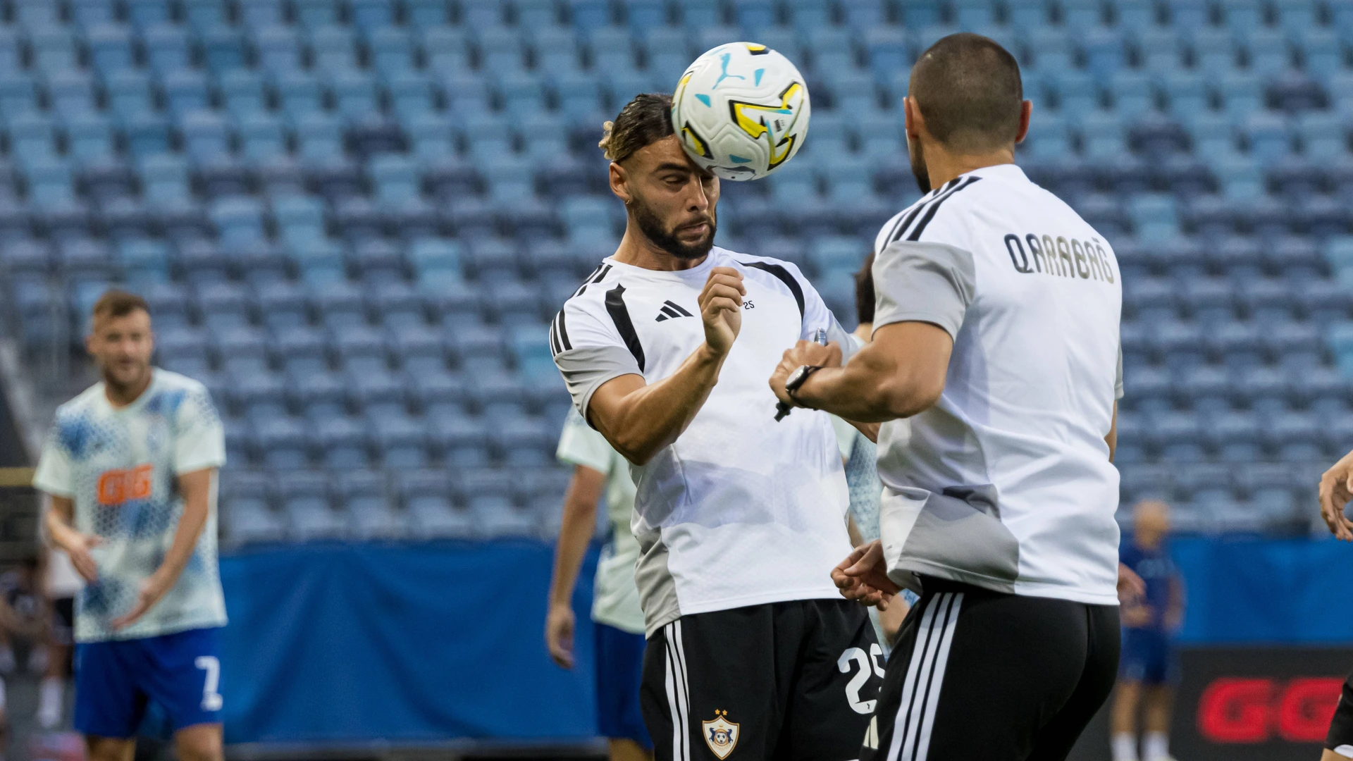 Cebrails Makreckis seen during UEFA Conference League 26 27 3rd qualifying round 1st leg match between teams of Dinamo Kyiv and Qarabag FK