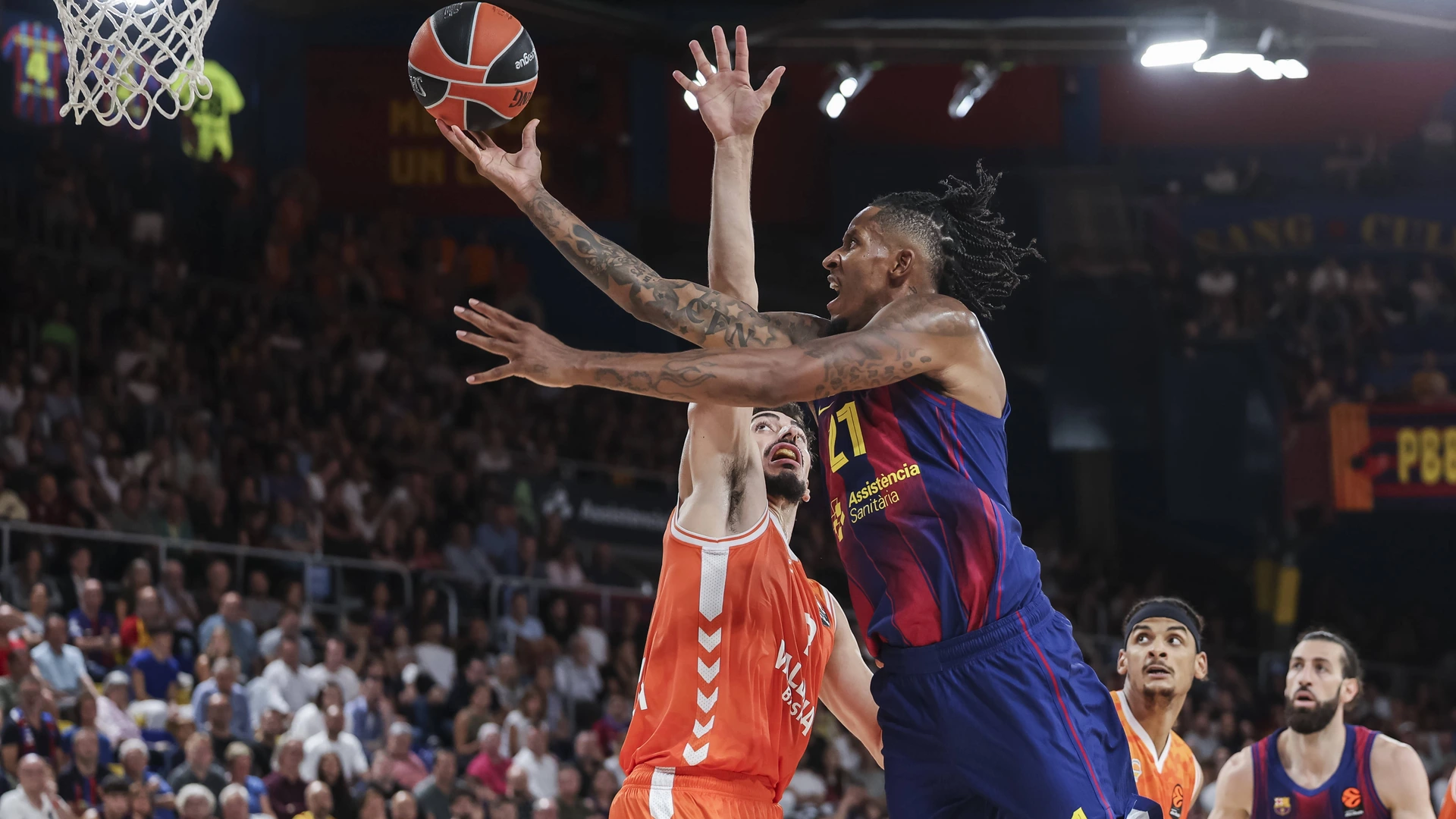 Will Clyburn of FC Barcelona, Barca in action during the Turkish Airlines Euroleague 2025/26 match played between FC Barcelona and Valencia Basket on October 10, 2025