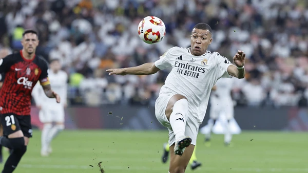 Semifinal of the Spanish Supercup between Real Madrid and Mallorca.