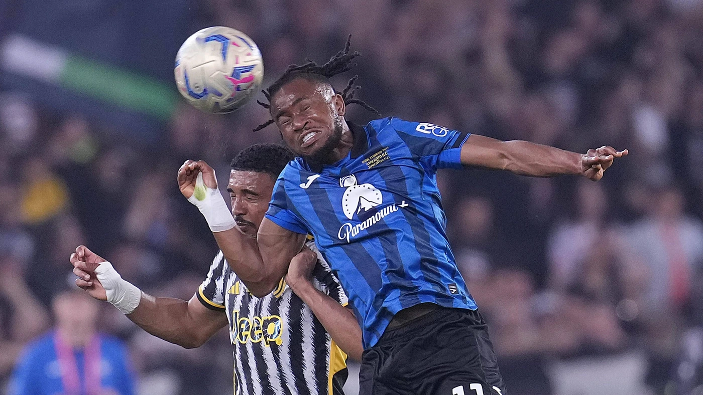 ROME, ITALY - MAY 15: Ademola Lookman of Atalanta BC during the Coppa Italia Final match between Atalanta BC and Juventus FC at Stadio Olimpico on May 15, 2024 in Rome,