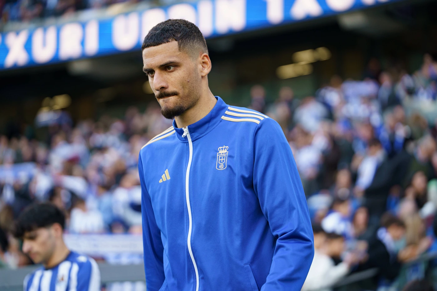 David Carmo seen during LaLiga EA Sports game between teams of Real Sociedad de Futbol and Real Oviedo (Mickael Ducint Ball Raw Images) San Sebastian Estadio Anoeta Spain Copyright: xMickaelxDucint...