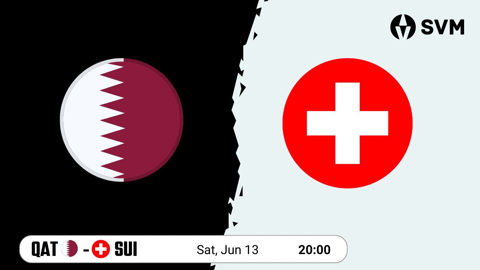 Qatar vs Switzerland June 13 2026