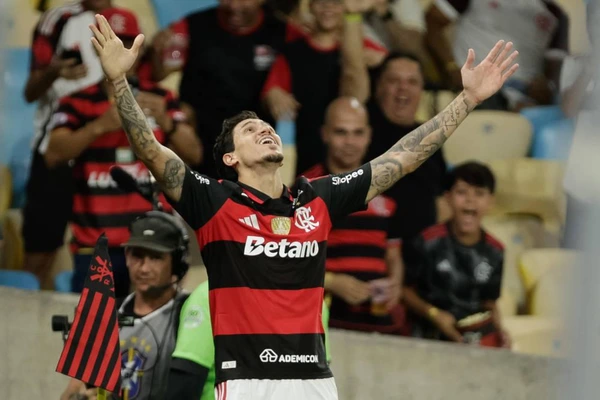 April 22, 2026, Rio De Janeiro, Rio De Janeiro, Brazil: RIO DE JANEIRO, BRAZIL - APRIL 22: PEDRO of Flamengo celebrates after scoring the team s second goal during the match between Flamengo and Vitoria as part of Copa do Brasil 2026 at Maracana Stadium on April 22, 2026 in Rio de Janeiro, Brazil. Rio De Janeiro Brazil - ZUMAc227 20260422_zsp_c227_023 Copyright: xRuanoxCarneirox