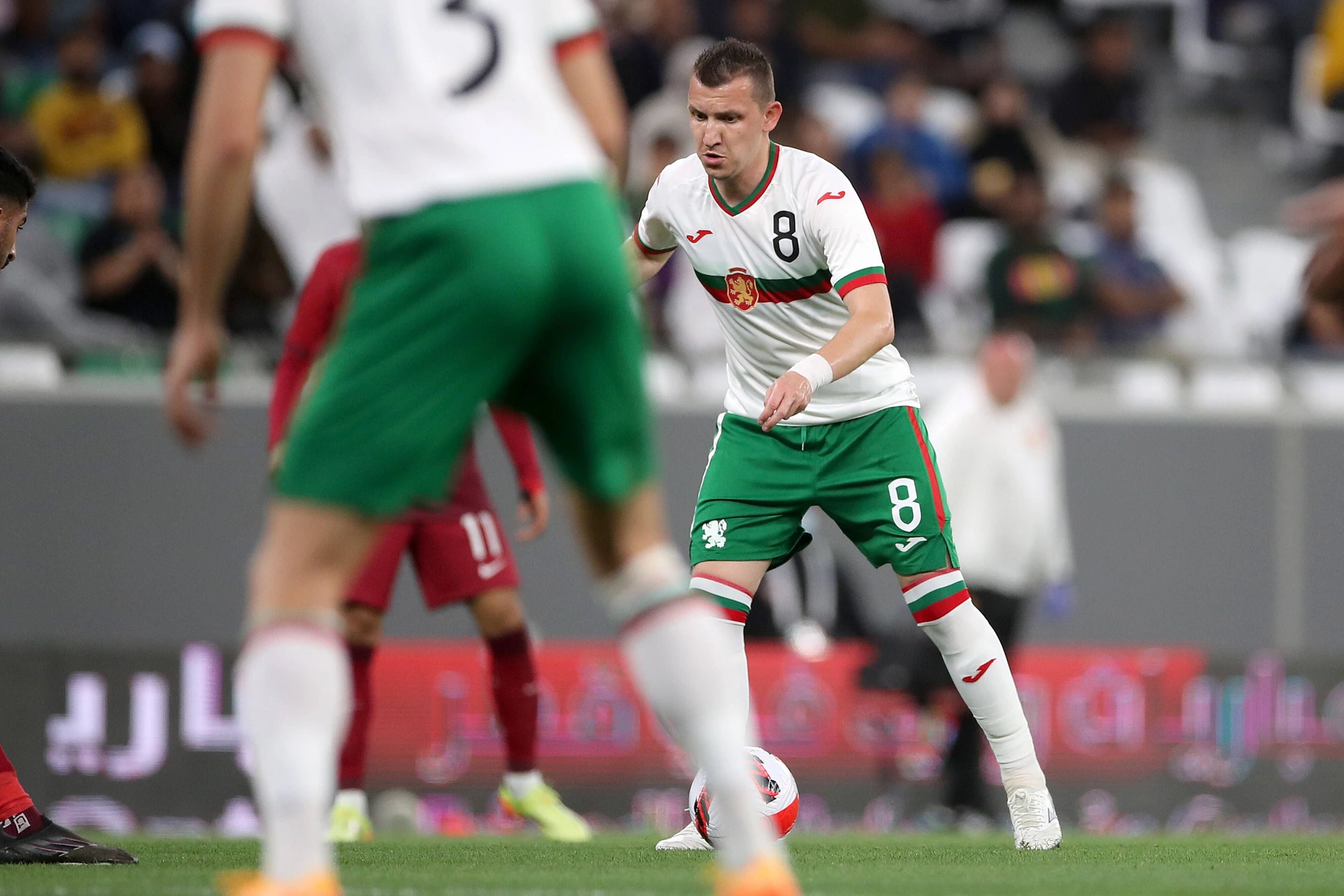 Qatar v Bulgaria - International Friendly, Länderspiel, Nationalmannschaft Todor Nedelev of Bulgaria in action during the international friendly match between Qatar and Bulgaria at Education City Stadium on March 26, 2022 in Doha, Qatar. IgorxKralj PIXSELL