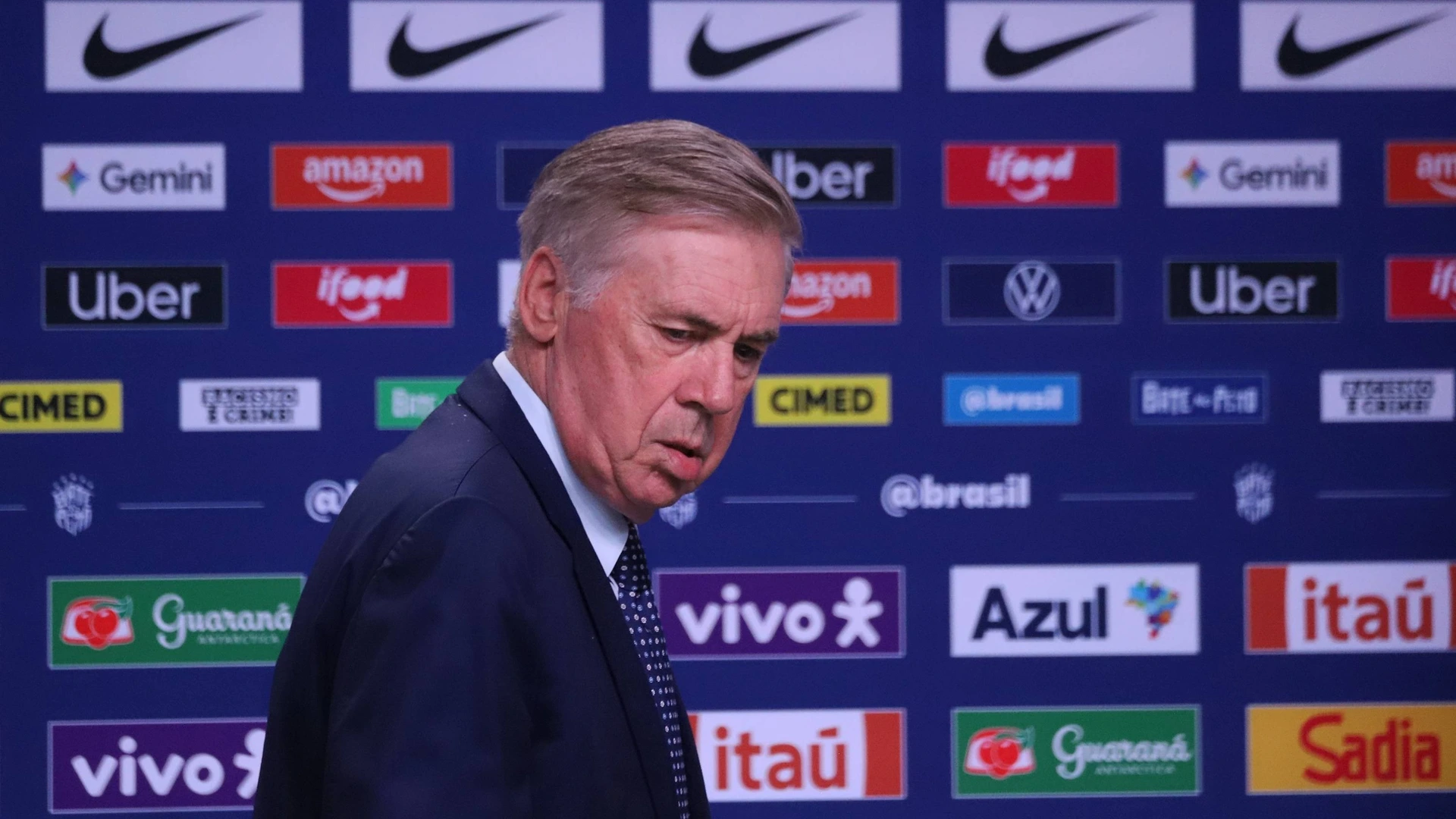 Carlo Ancelotti, coach of the men s national football team, during the announcement of the squad for the friendlies against Australia and India