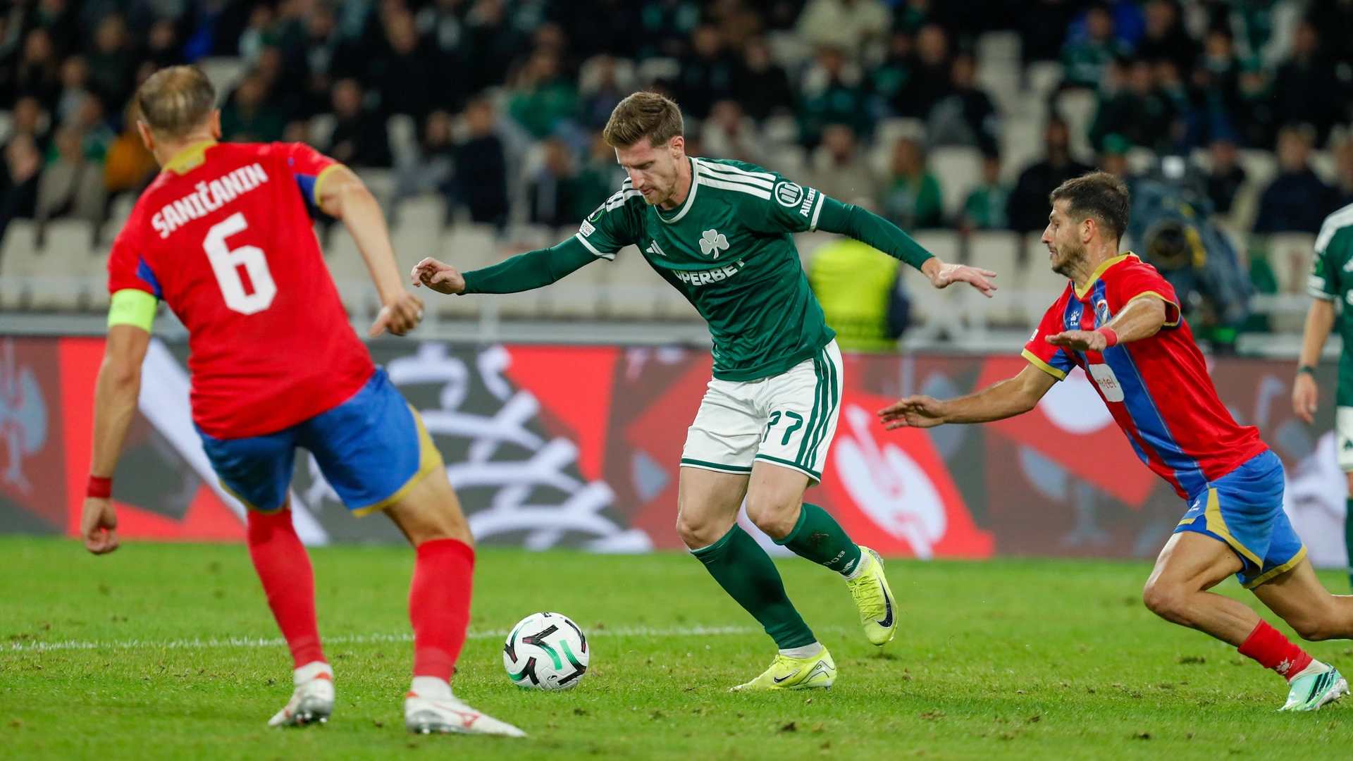 UEFA Europa Conference League Georgios Kyriakopoulos of Panathinaikos F.C. during the UEFA Europa Conference League match at Olympic Stadium, Athens 15/10/2026