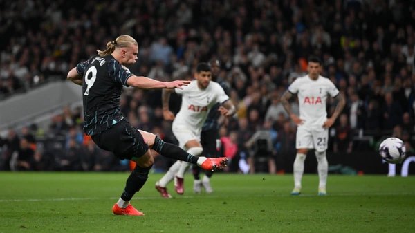 Football - 2023 / 2024 Premier League - Tottenham Hotspur vs Manchester City - Tottenham Hotspur Stadium - Tuesday 14th May 2024.