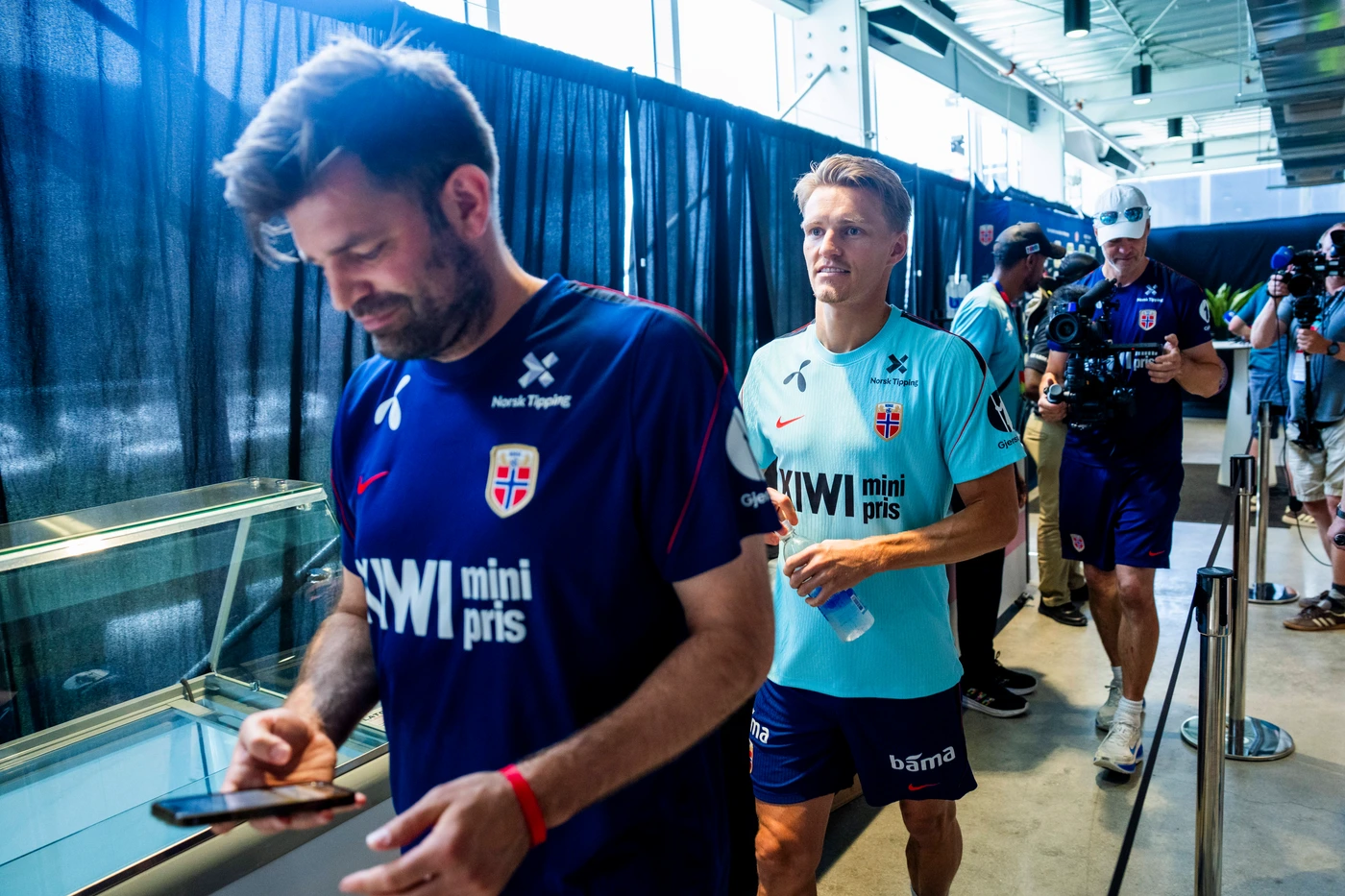 Fotball-VM 2026 Fort Lauderdale, Florida , USA 20260708. Norges Martin odegaard under et pressetreff med Norges herrelandslag i fotball pa Inter Miami CF Stadium. Foto: Fredrik Varfjell NTB Fort La...
