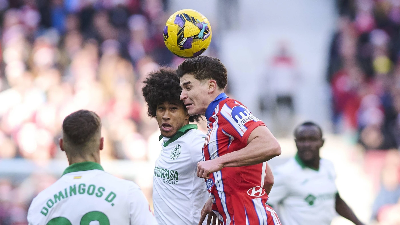 Spanish La Liga EA Sports soccer match Atletico de Madrid vs Getafe at Riyadh Air Metropolitano stadium in Madrid, Spain 15 December 2024