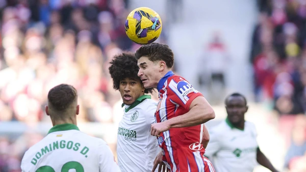 Spanish La Liga EA Sports soccer match Atletico de Madrid vs Getafe at Riyadh Air Metropolitano stadium in Madrid, Spain 15 December 2024