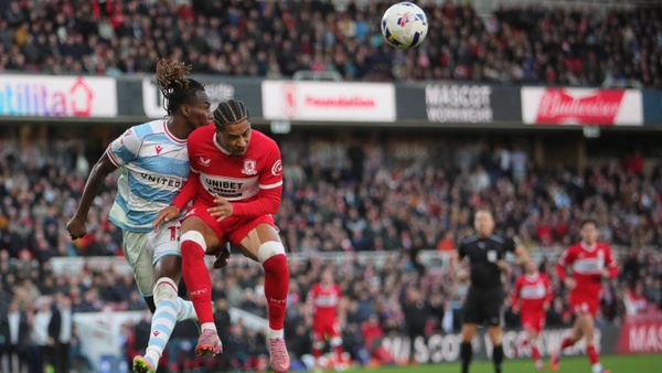 Issa KaborÃ of Wrexham and Samuel Silvera of Middlesbrough during the Championship match between Middlesbrough and Wrexham FC at the Riverside Stadium, Middlesbrough, England on 25 October 2025. Middlesbrough Riverside Stadium
