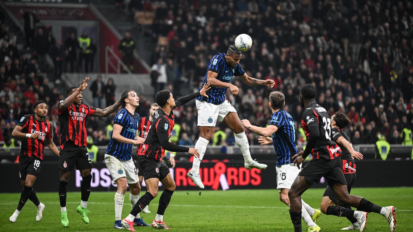 AC Milan v FC Internazionale - Serie A Manuel Akanji of FC Inter is in action during the Italian Serie A football match between AC Milan and Inter FC Internazionale at Giuseppe Meazza San Siro Stadium in Milan, Italy, on March 8, 2026.