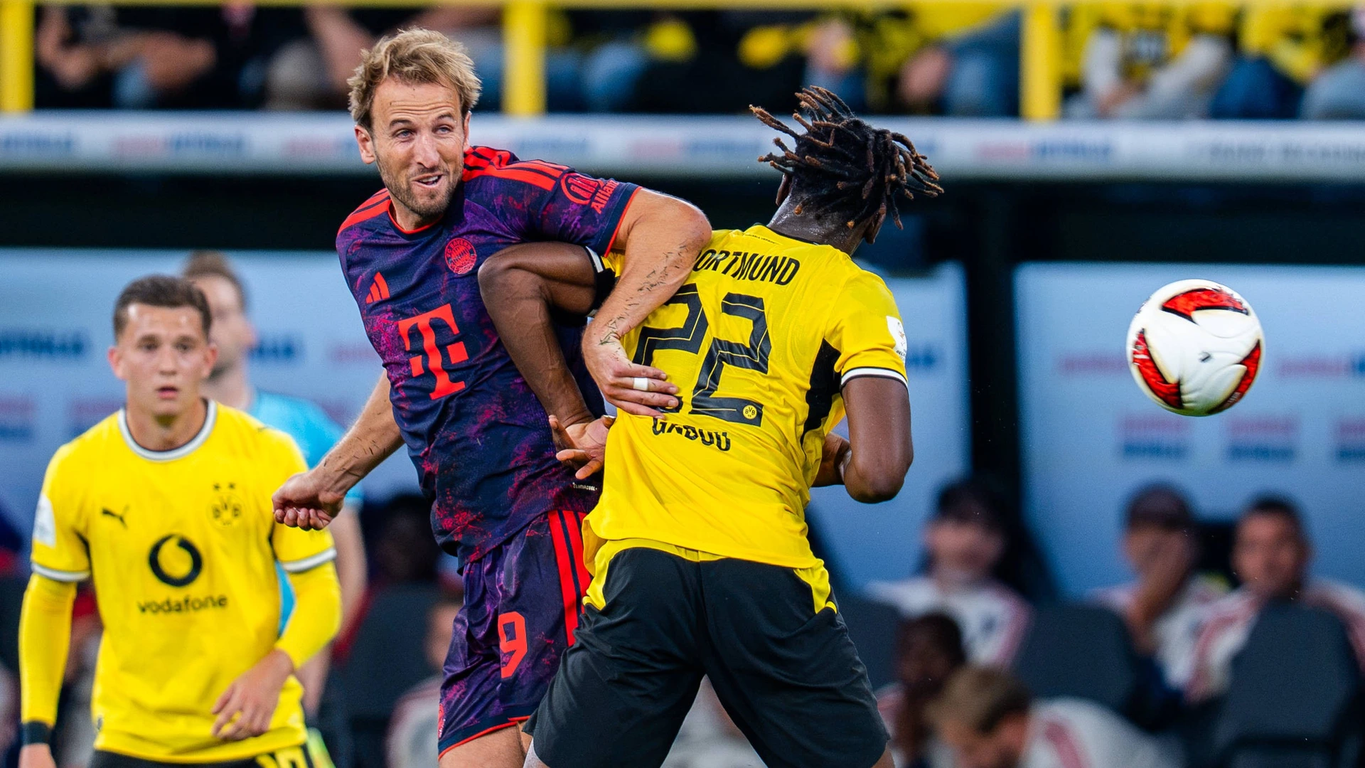 Borussia Dortmund vs. FC Bayern Munich, August 22, 2026, at Signal Iduna Park: Harry Kane, Joane Gadou 