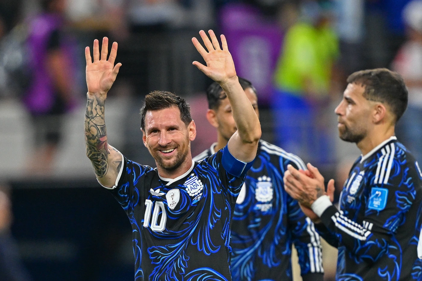 Jordan v Argentina: Group J - FIFA World Cup, WM, Weltmeisterschaft, Fussball 2026 Lionel Messi of Argentina after the FIFA World Cup 2026 Group J match between Jordan and Argentina at Dallas Stadi...