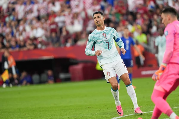 Portugal v Croatia Round of 32 - FIFA World Cup, WM, Weltmeisterschaft, Fussball 2026 Cristiano Ronaldo 07 of Portugal looks on during the FIFA World Cup 2026 Round Of 32 match between Portugal and...