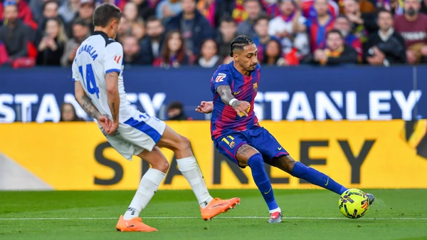 November 29 ,2025 Raphina 11 of FC Barcelona during the match between FC Barcelona and Deportivo Alaves 