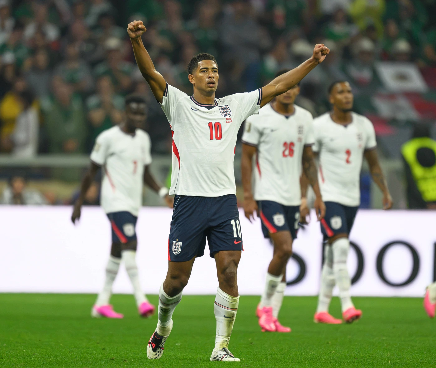 05 July 2026 - Mexico v England - Azteca Stadium- Mexico City - R16 - 2026 World Cup - USA. 05 July 2026 - Mexico v England - Azteca Stadium- Mexico City - R16 - 2026 World Cup - USA. Jude Bellingh...