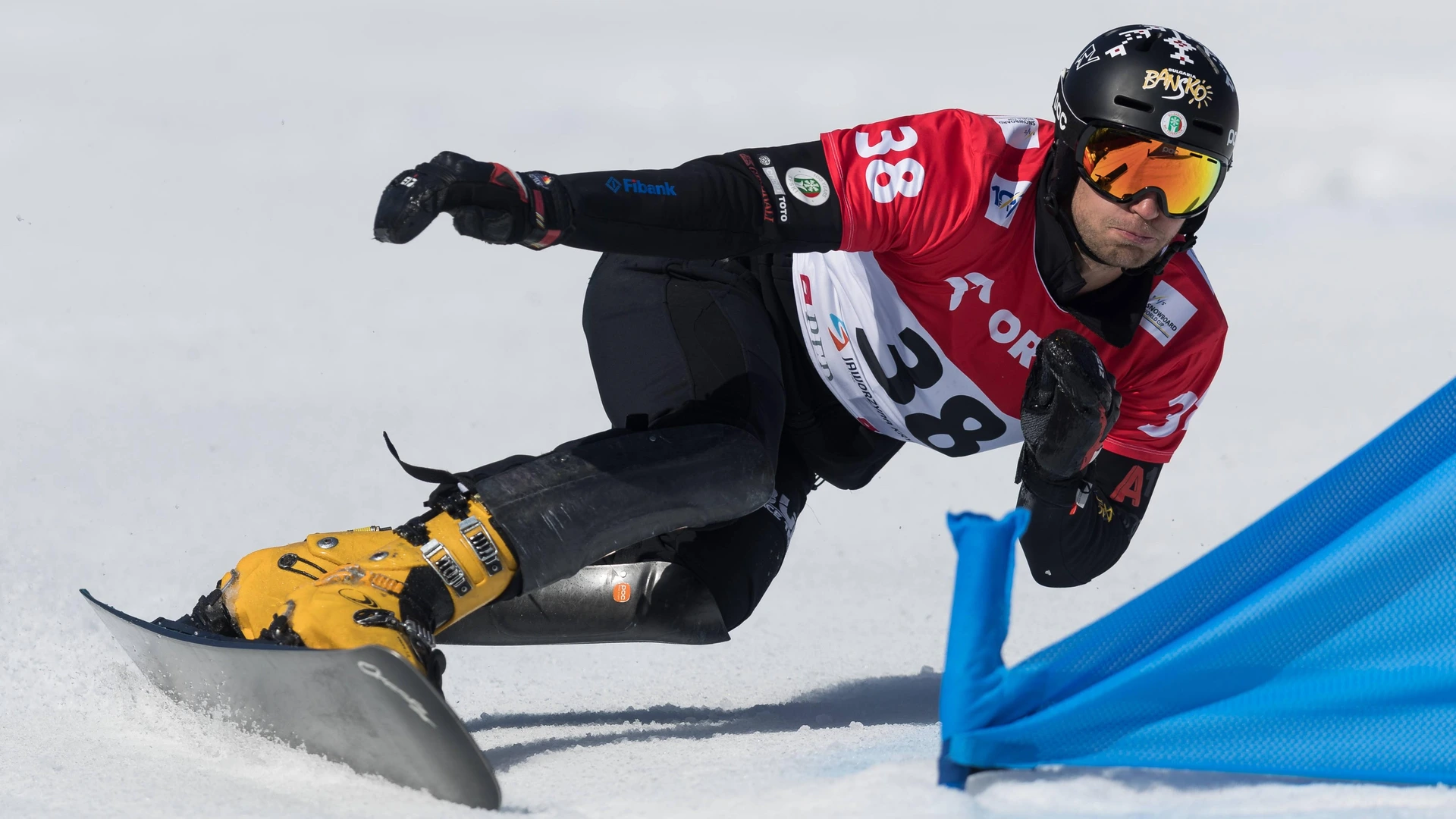 FIS Snowboard World Cup Radoslav Yankov is competing in the FIS Snowboard World Cup parallel giant slalom in Jaworzyna Krynicka, Krynica, Poland, on February 25, 2023. Krynica Poland
