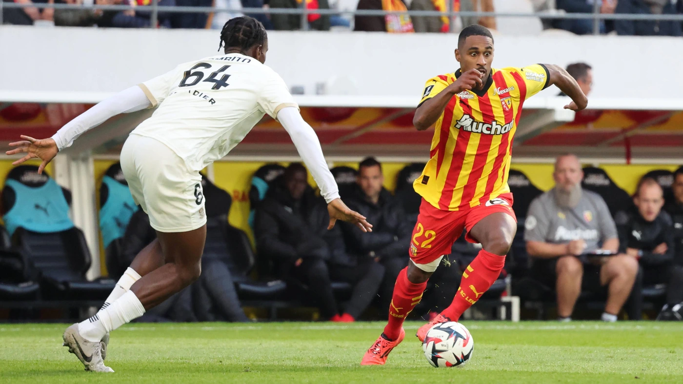 Wesley SAÏD RC Lens lors du match RC Lens - OGC Nice, Ligue 1, stade Bollaert-Delelis, le 28 septembre 2024 FOOTBALL : RC Lens vs OGC Nice - Ligue 1 - 28/09/2024