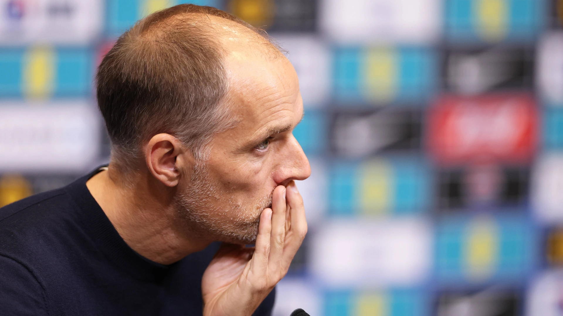 Thomas Tuchel at the England Media Conference at Wembley Stadium, London, England on 18 September 2026