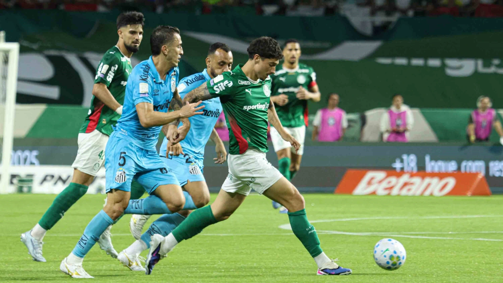 02/05/2026 - Football / Brazilian Championship 2026 - match between Palmeiras x Santos, valid for the fourteenth round of the Brazilian Championship 2026