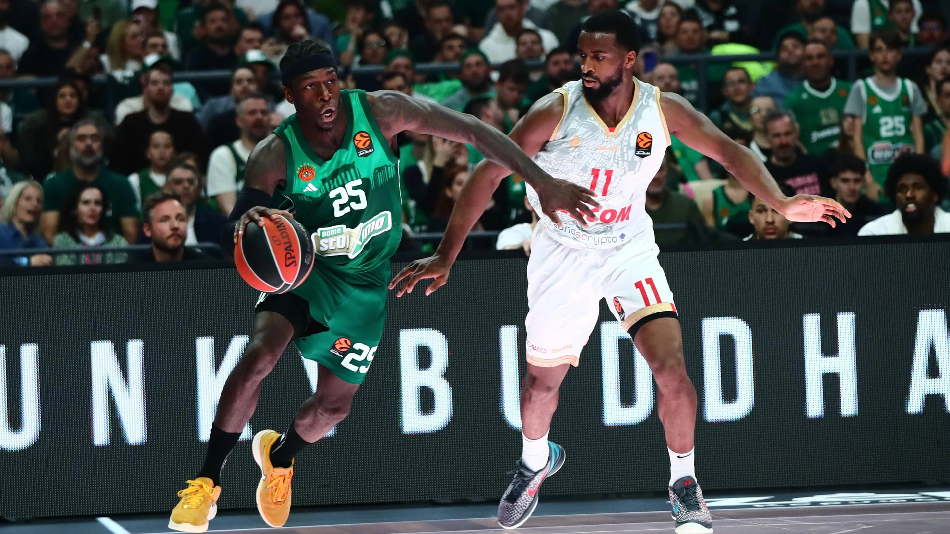 Kendrick Nunn, 25 of Panathinaikos AKTOR Athens in action during the Euroleague regular season basketball match between Panathinaikos AKTOR Athens and AS Monaco on March 27 2026 in Athens, Greece.