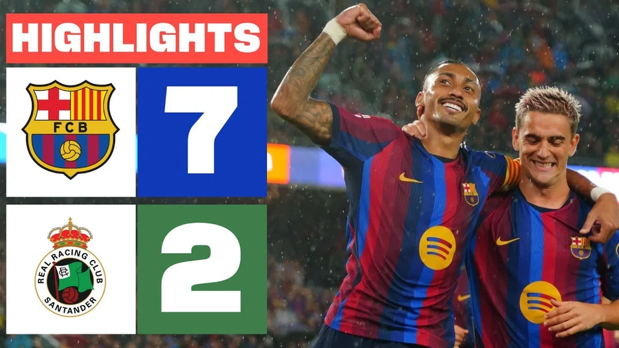 FC BARCELONA 7 - 2 R. RACING CLUB | HIGHLIGHTS LALIGA