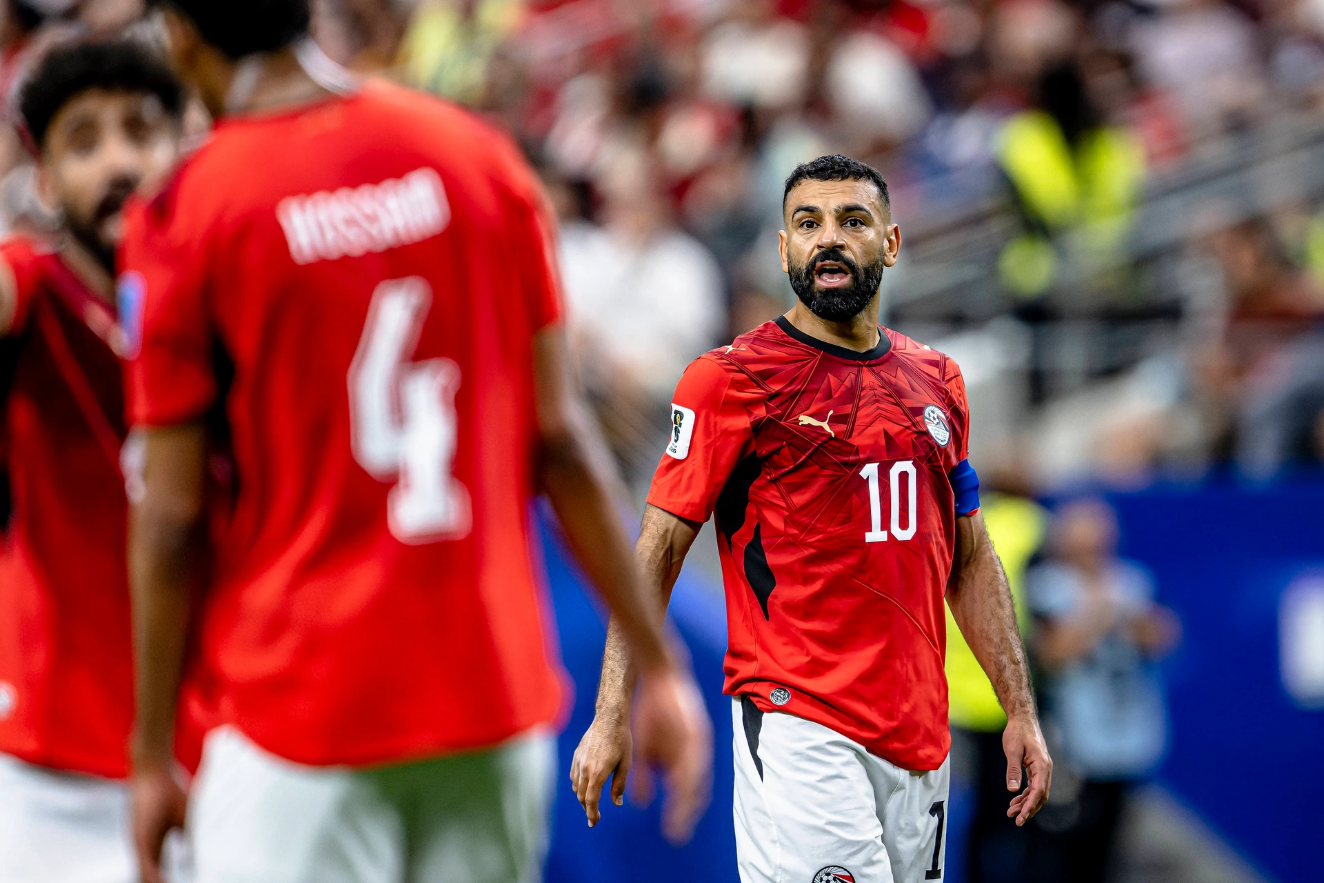 DALLAS - Mohamed Salah of Egypt during the 2026 World Cup match between Australia and Egypt at Dallas Stadium on July 3, 2026, in Dallas, United States. (Photo by Stefan Koops EYE4IMAGES DeFodi Ima...