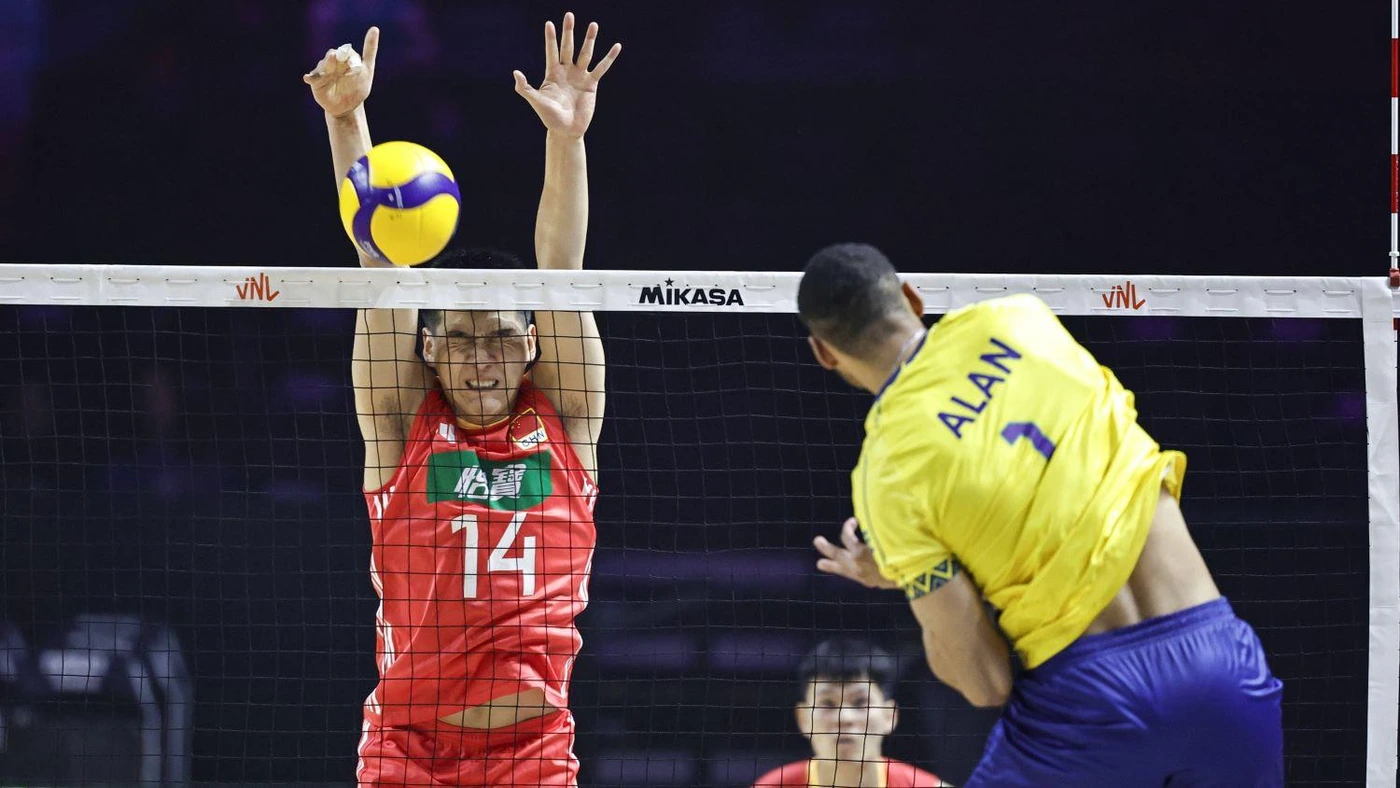🏐 ЛИГА НА НАЦИИТЕ (МЪЖЕ): Голяма победа за Бразилия срещу Китай