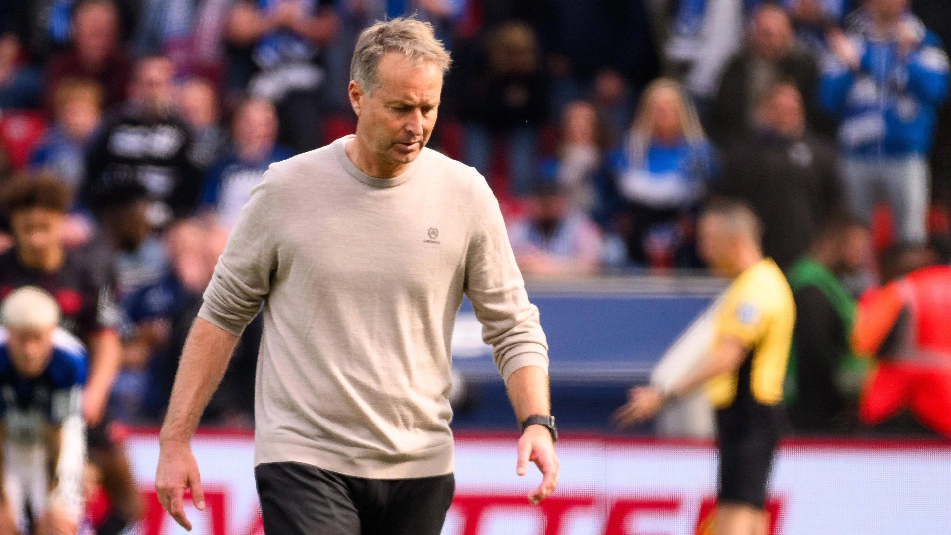 LEVERKUSEN, GERMANY - 16 MAY, 2026: Kasper Hjulmand, The 1.BUndesliga match Bayer 04 Leverkusen vs Hamburger SV at BayArena