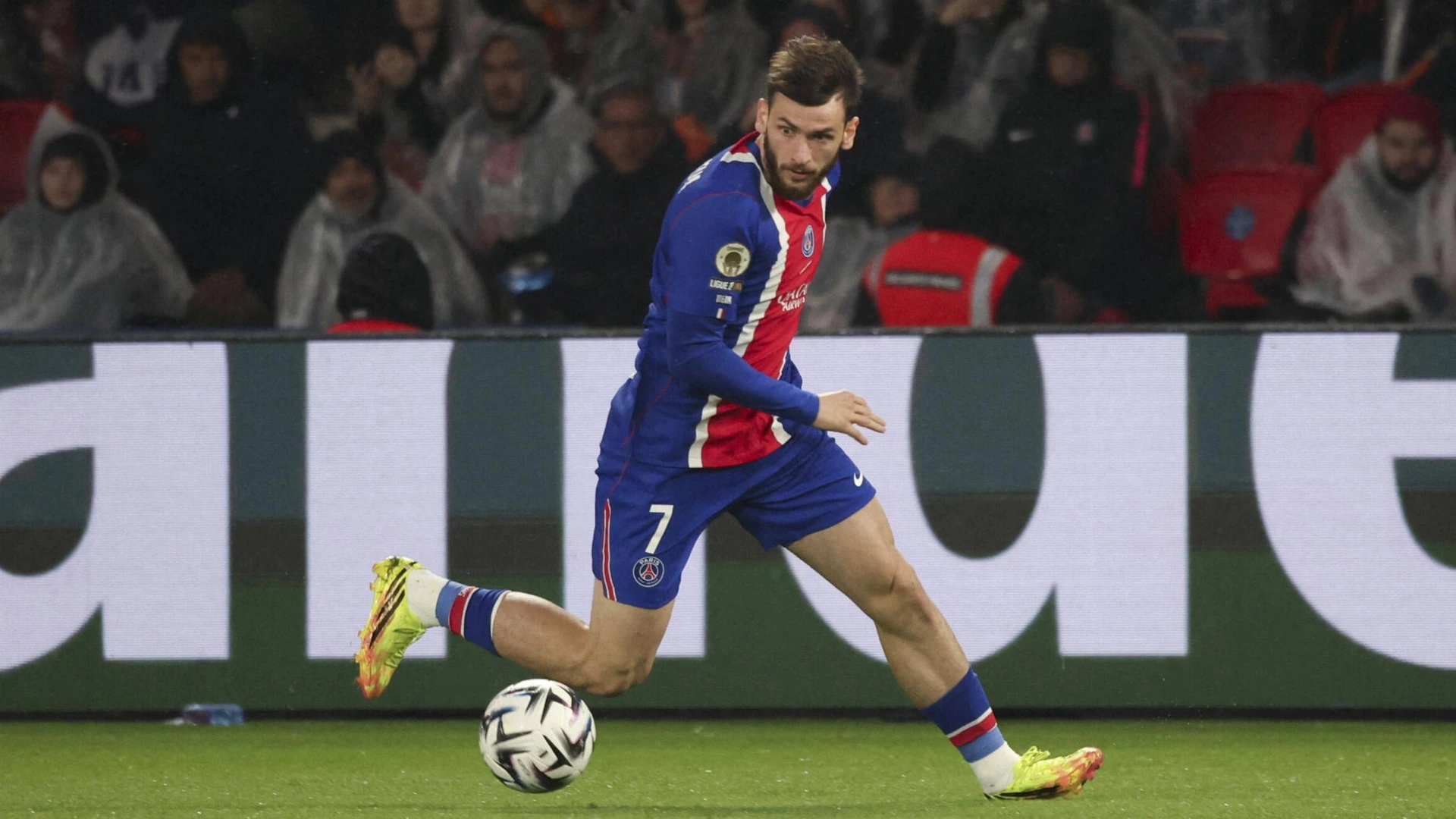 Khvicha Kvaratskhelia PSG - Match de Ligue 1 McDonald s Paris Saint-Germain - Brest 1-0 au Parc des Princes à Paris le 10 mai 2026.